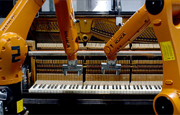 Видеохит: Роботов научили играть на музыкальных инструментах