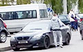 Па Менску ездзіць BMW з дзіўным «пропускам» ад Менгарвыканкама