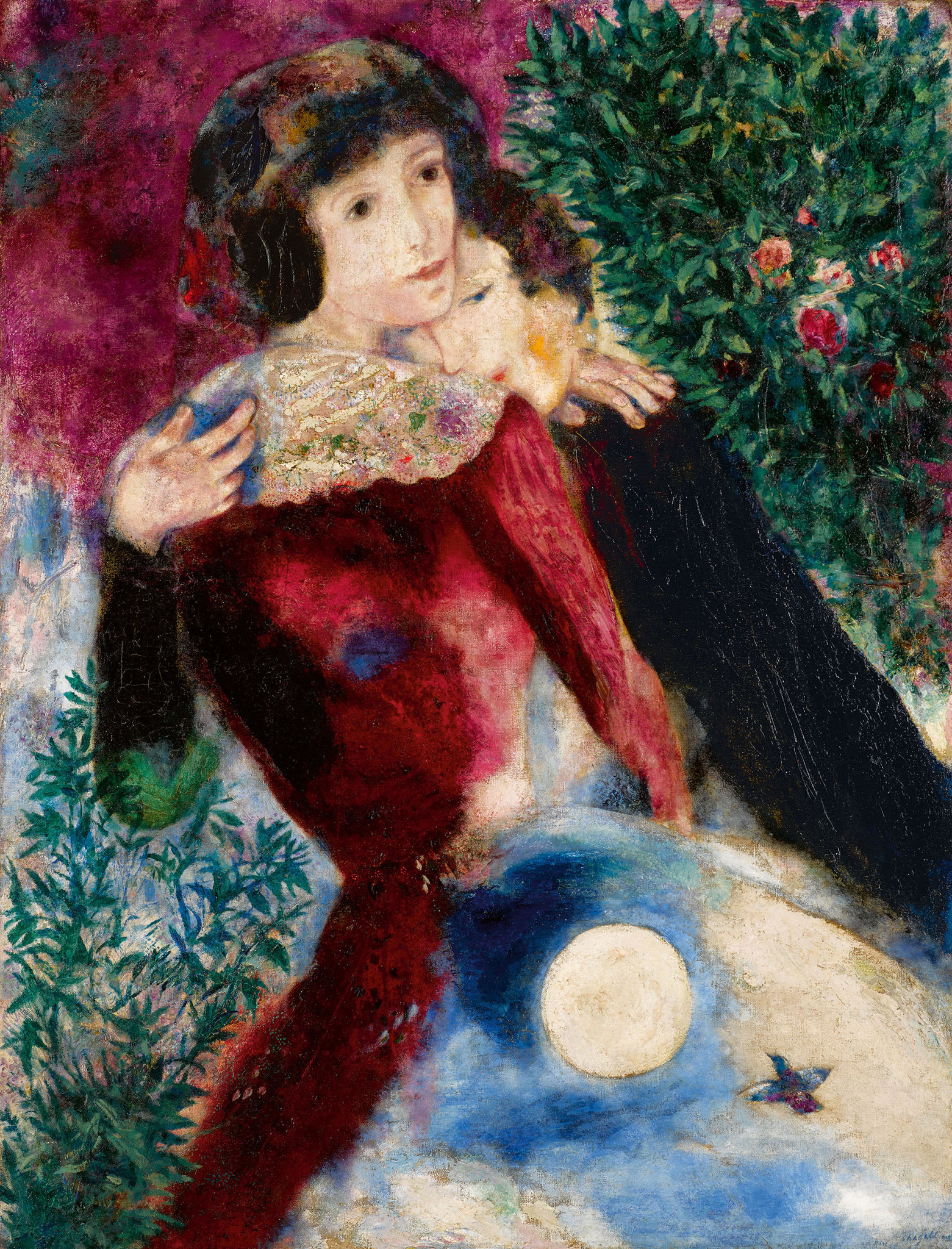 Картины марка шагала. Марк Шагал влюбленные 1928. Марк Захарович Шагал картины. Шагал Матисс. Картина марка Шагала влюбленные.