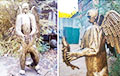 У Расеі зрабілі скульптуру Пуціна ў выглядзе крылатага мядзведзя