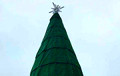 Фотафакт: у Навабеліцы ўсталявалі елку са штучнага газона