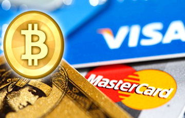 Visa і Mastercard увялі камісію на куплю біткойнаў