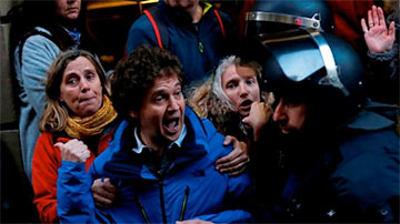 У Барсэлоне сустрэлі пратэстамі візіт караля Гішпаніі