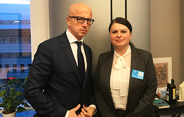 Natallia Radzina Meets With Vice-President of the European Parliament