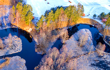 Фотофакт: Как выглядит река на севере Беларуси с высоты птичьего полета