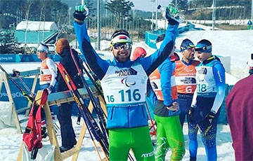 Юрый Голуб здабыў залаты медаль у біятлоне на Паралімпіядзе ў Пхенчхане