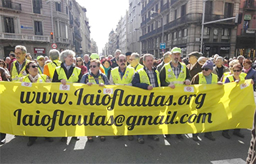 В Испании прошли митинги за повышение пенсий