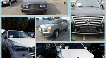 Самые дорогие конфискованные авто, которые продает управделами Лукашенко