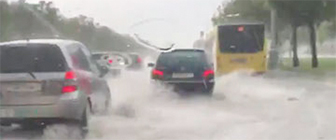 Минск затопило: На дороге пробки до 10 баллов