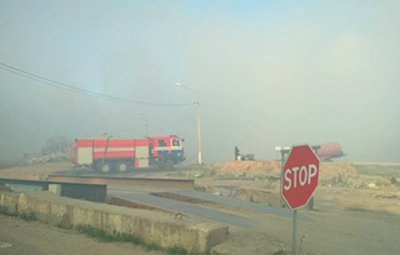 В Борисове горит свалка бытовых отходов: второй раз за сутки