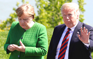 CBS: На саміце G7 Трамп кідаў цукеркі ў бок Мэркель