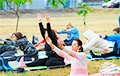 Брестчане отметили Международный день йоги на свежем воздухе