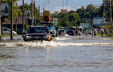 Фотофакт: В Гомеле продолжается потоп