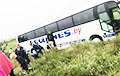 Водитель белорусского автобуса заснул за рулем под Киевом