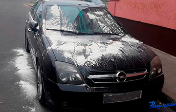 Photofact: Opel Pelted With Eggs And Dusted With Flour In Baranavichy