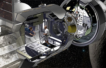 У ЗША распрацавалі першы жылы модуль для касмічных экспедыцый