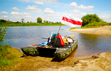 Рыбакі на Прыпяці: Бел-чырвона-белы сцяг? Рэспект!