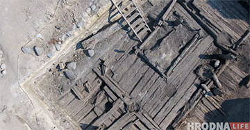 Дом гараджан 14-га стагоддзя знайшлі на раскопках Старога замка ў Гародні