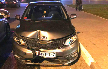 Фотофакт: В Минске пьяный водитель протаранил остановку