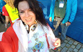 Белоруска финишировала на Нью-Йоркском марафоне под бело-красно-белым флагом