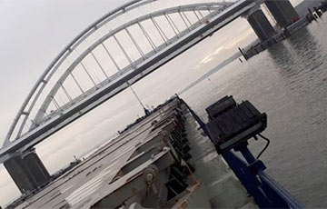 «Добра, што хутка абрынецца»: з'явіліся свежыя фота Крымскага моста