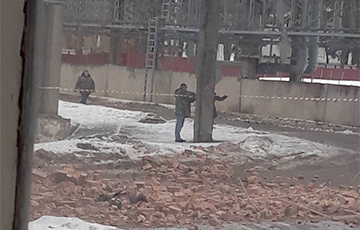 В Минске обрушилась стена здания «Интеграл»: есть погибшие
