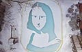 Видеофакт: Мону Лизу нарисовали на снегу, используя лопату и хоккейную клюшку