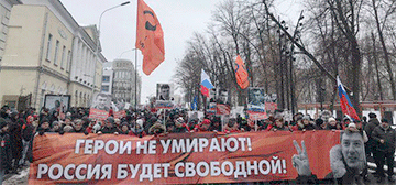 Москва и Петербург вышли на Марш памяти Бориса Немцова