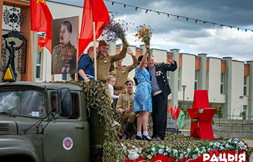 Stalin Headed Parade On Occasion Of Independence Day In Slonim
