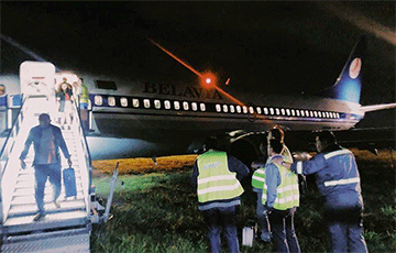 Самолет «Белавиа» выкатился за пределы полосы в киевском аэропорту