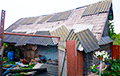 Відэафакт: Моцны вецер у Магілёўскім раёне сарваў дахі з дамоў, паваліў дрэвы