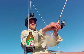 Видеохит: Австралиец порыбачил, летая на дроне