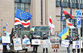 Белорусы зарубежья вышли на пикет против «углубления интеграции»