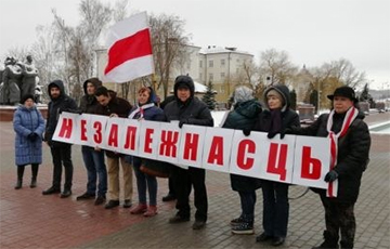 У Віцебску прайшла акцыя за незалежнасць Беларусі