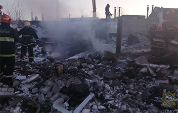 Взрыв в Бресте: рухнули 200 квадратных метров гаражей