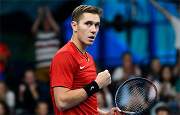 Беларус Герасімаў падолеў тэнісіста, які на 300 пазіцый вышэйшы за яго ў рэйтынгу