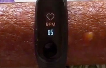 Видеофакт: фитнес-браслет на колбасе показал пульс и давление