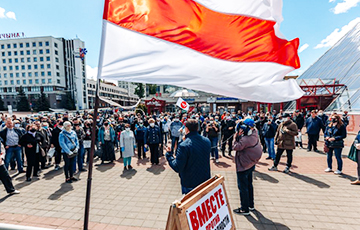 Фотофакт: Впечатляющий пикет под лозунгом «Стоп таракан!» в Витебске