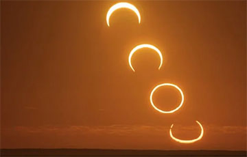 Солнце превращается в огненное кольцо: онлайн-трансляция полного затмения