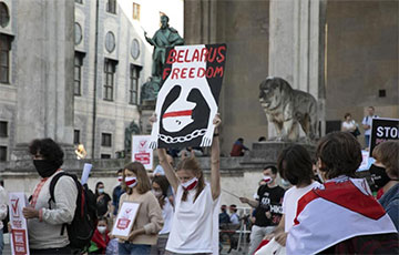 В Мюнхене прошел митинг в поддержку Беларуси