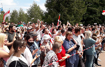 Тысячи жителей Орши пришли на митинг Светланы Тихановской (Видео, Онлайн)