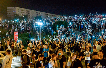 Протесты возле Пушкинской в Минске