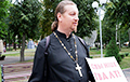 Orthodox Priest Holds One-Man Protest