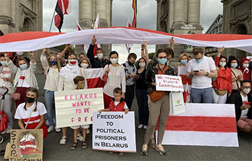 Беларуская дыяспара правяла акцыю салідарнасці ў Бэльгіі