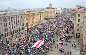 This Is How March Of New Belarus Looked From Above