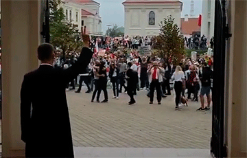 Один из самых красивых моментов Марша новой Беларуси в Минске