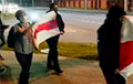 A March With National Flags Is Being Held in Hrushauka