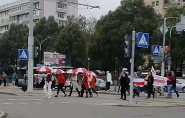 The Flower March Began on Lahojski Trakt  in Minsk