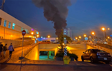 В Минске на Сурганова горело общежитие