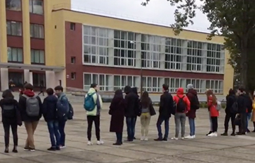 Brest State Technical University Students Come Out To Protest